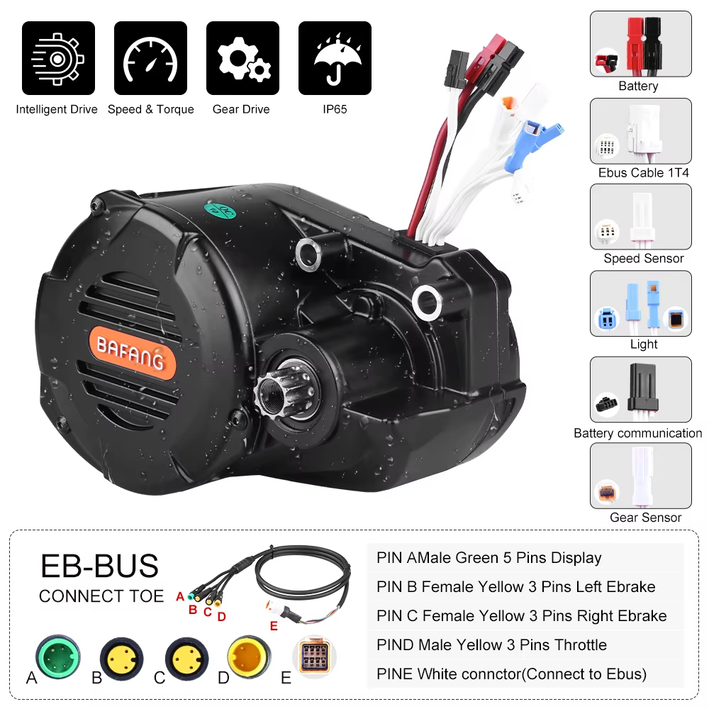 Ebike Bafang M620 G510 48/52V  - Mid Drive Conversion Kit 1000W 评论和价格